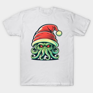 A Portrait of Christmas Cthulhu #3 T-Shirt